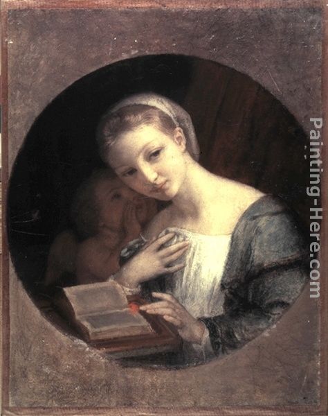Maiden and Cupid (Study)